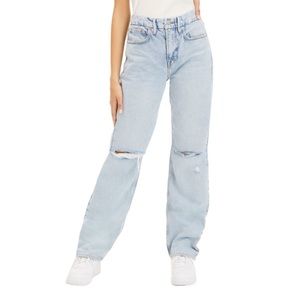 NWOT Good American 90's Slim Fit Straight Jeans